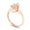 thumbnail image 2 of 1.5 ctw Solitaire Anniversary Ring for Women | Marquise Cut Natural Morganite | Hyperallergenic Solid 14K Rose Gold, 2 of 5