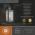 thumbnail image 4 of Vaxcel Hyde Bronze Motion Sensor Dusk to Dawn Outdoor Mission Wall Light, 4 of 10