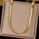 thumbnail image 1 of 20-60CM Plata de Ley 925 18K oro 5MM collares cadena lateral para hombres mujer niño señora joyería fina fiesta de boda, 1 of 2