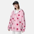 thumbnail image 3 of Fotbe Strawberry And Heart Chaqueta con Protección Solar UPF 50+ para Hombre y Mujer, Camisa con Capucha y Bolsillos-3X-Large, 3 of 7
