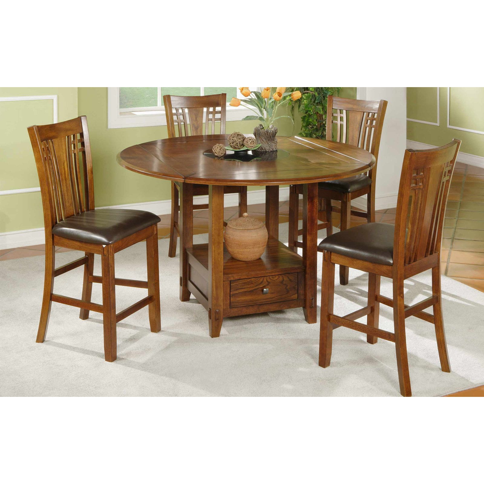 Winners Only Zahara Round Counter Height Dining Table With Granite Winners Only Zahara Round Counter Height Dining Table With Granite Lazy Susan Com
