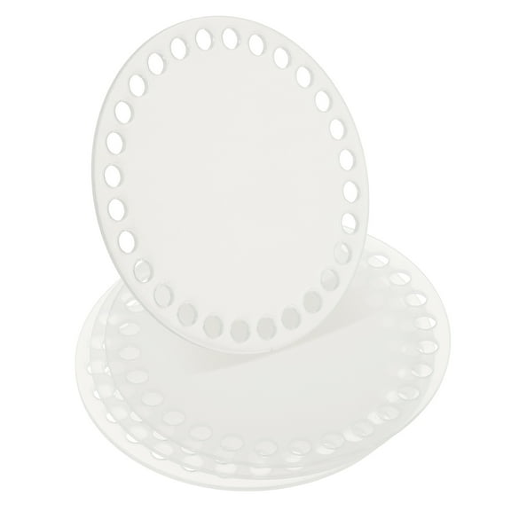 Uxcell 8 x 8 Inch Crochet Basket Base, 4 Pcs Acrylic Round Bag Making Supplies Purse Bottoms Shaper Kit