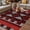 Red, variant on Red Black Boho Outdoor Rug for Patio/Deck/Porch, Non-Slip Large Area Rug 3 x 5 Ft, Geometric Vintage Abstract Art Indoor Outdoor Rugs Washable Area Rugs, Reversible Camping Rug Carpet Runner
