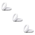 thumbnail image 1 of Kearding 1 par de almohadillas para los oídos Cojín Espuma Cuero Auriculares Orejeras Cubiertas Almohadillas para los oídos Blanco Type1 NO1, 1 of 6