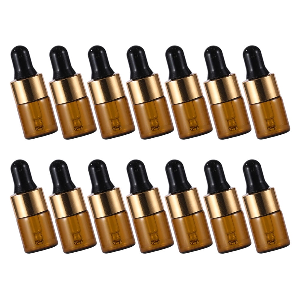 20pcs Small Glass Dropper Bottles for Essential Oils and Perfume Portable Empty Bottles for Travel