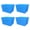4 Pack Blue, variant on ReusePac Bin Basket with Handles, Polypropylene, Gray (4 Pack)