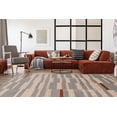 thumbnail image 3 of Capri Leslie Light Grey Area Rug 65 x 93 Easy Care Polypropylene Transitional, 3 of 6