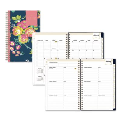 8 in. x 5 in. 12-Month (Jan-Dec 2026) Day Designer Peyton Weekly/Monthly Planner - Navy Cover
