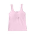 thumbnail image 2 of ATOGUTA Sports Bra for Girls Size 8-12 Bralette Seamless Cami Crop Bras Built-Up Stretch Sports Bra in Everyday Colors Pink, 2 of 3