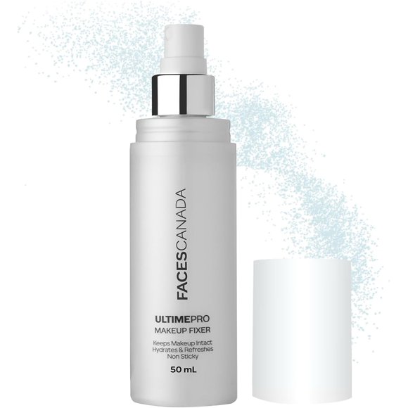 FACESCANADA Ultime Pro Makeup Fixer, 50 Ml | Long Lasting Setting Spray | Keeps Makeup Intact | Hydrates, Soothes & Refreshes Skin | Hyaluronic Acid & Vitamin E Enriched | No Alcohol