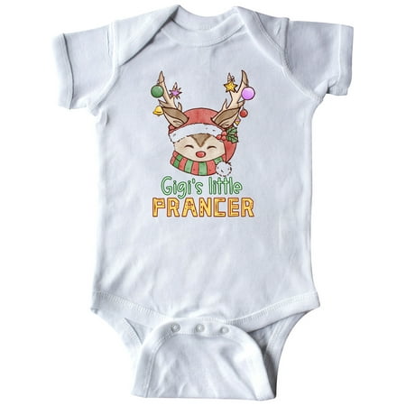 

Inktastic Gigi s Little Prancer Cute Reindeer with Ornaments Gift Baby Boy or Baby Girl Bodysuit