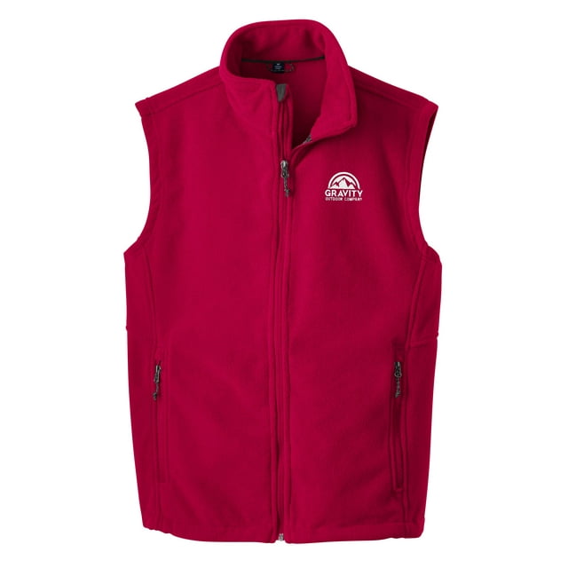 Gravity Outdoor Co. Gilet de Voyage en Polaire, Rouge G