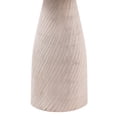 thumbnail image 5 of Modern Round Wood Accent Table with Carved Cone Base Solid Mango Wood Side Table for Living Room, Bedroom or Entryway White, 5 of 6