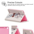 thumbnail image 5 of Galaxy Tab A 8.0 (2019) Case P200 P205, Allytech Slim Cute Pattern PU Leather Folio Stand Cards Slots Wallet Case Cover for Samsung Tab A with S Pen 8.0 Inch Tablet SM-P200/SM-P205, Giraffe, 5 of 7