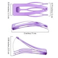 thumbnail image 7 of QUMENEY 24 Pieces Double Grip Hair Clips Metal Snap Hair Clips Women Hair Barrettes for Hair Making, Salon Supplies (Light Purple, 2 Inch), 7 of 7
