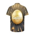 thumbnail image 5 of EQWLJWE Hawaiian Shirts for Men Trendy Easter Day Button Down Shirt Fun Easter Eggs Print Short Sleeve Tropical Holiday Top for Home Leisure, 5 of 5