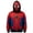 Red, variant on Superhero Cosplay Full Zip Mask Hoodie Spider Web Printed Hooded Sweatshirt Unisex Halloween Costume Outerwear Jacket for Kids and Teens
