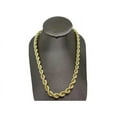 thumbnail image 4 of 10K Real Yellow Gold 6mm Necklace Gold Rope Chain, 4 of 5