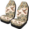 thumbnail image 5 of Pzuqiu Car Seat Cover Full Set Interior Accessories Polyester, Compatible with Car Seats Van Seats, for Truck Cars, Hummingbird Mandala Print, 5 of 10