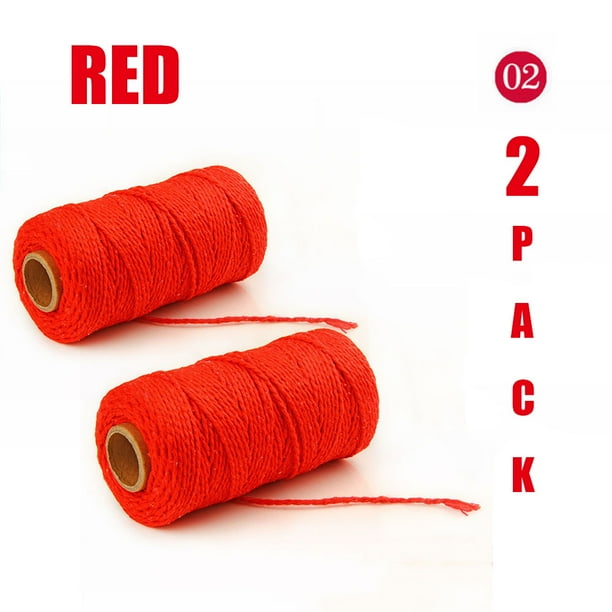 Christmas Twine 2mm x 100m Cotton String Xmas Wrapping Kit for Gift