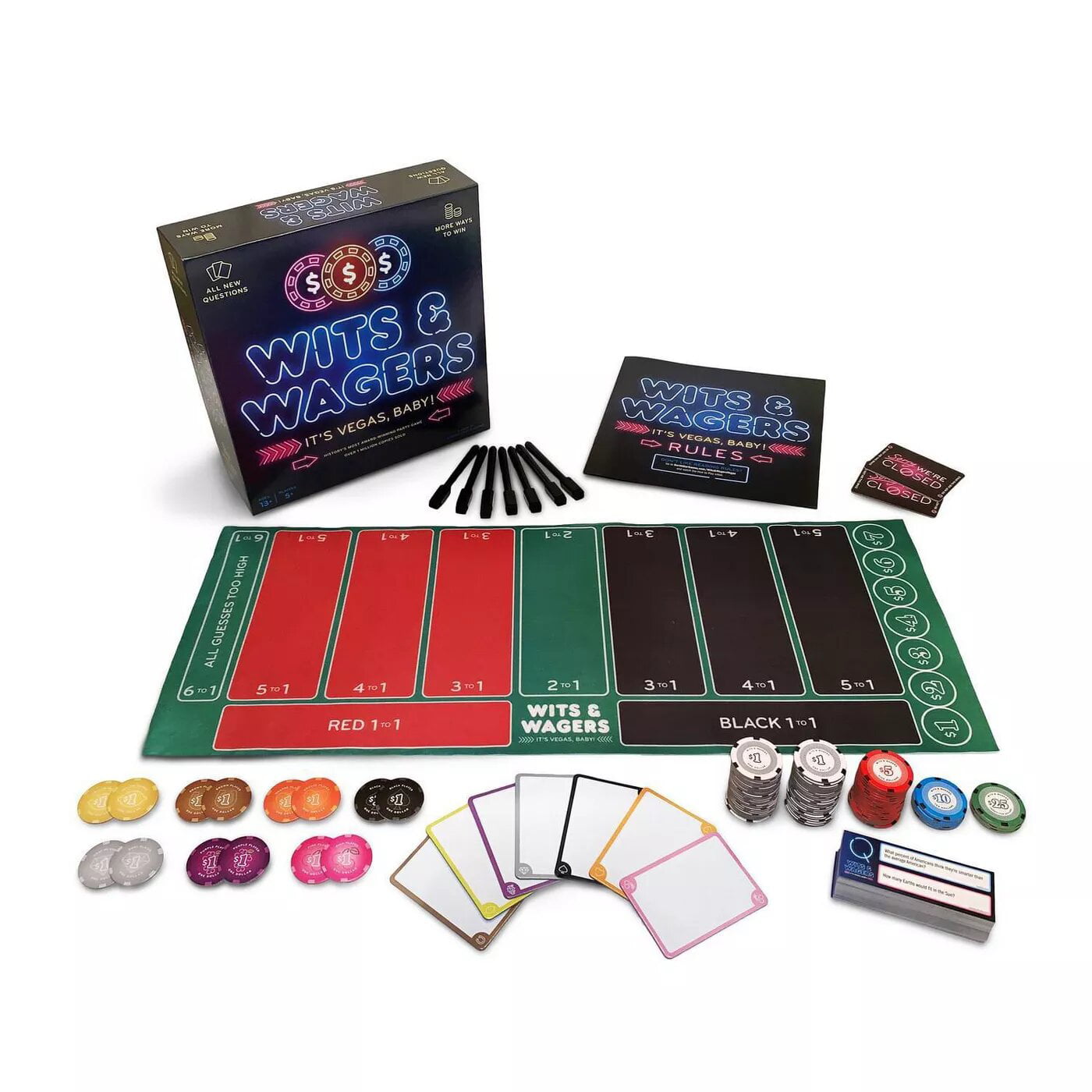 2013 North Star Games Wits & Wagers 39 Awards Party Game for 4 Players Ages 10 for sale online 