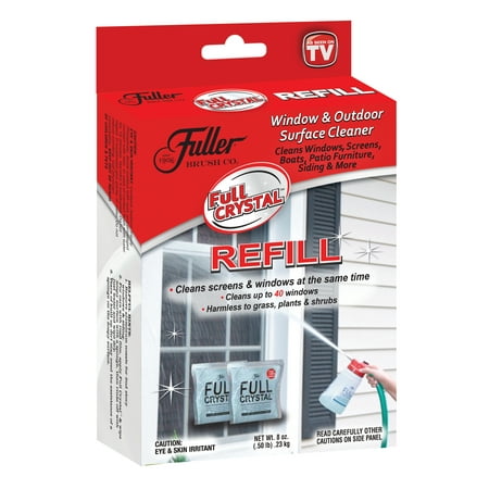 Full Crystal Refill Packets, Window and Outdoor Surface Cleaner by Fuller Brush, As Seen on (Best Cleaner For Windows 8.1)