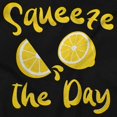 thumbnail image 2 of Funny Squeeze the Day Lemon Pun Womens Slim Fit Graphic Tee Brisco Brands S, 2 of 6