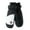 Black, variant on Skiing Mittens Thickened Plush Fleece Mittens Winter Warm Mittens 1 Pair for Men Women Outdoor Sports Cold Weather Thermal Plush Liner Windproof Waterproof Snow