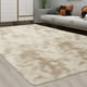 thumbnail image 1 of Peluche de piel sintética Area Rug CAROMIO Fluffy de 9 x 12 pies, color beige topo, 1 of 7