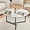 Clear, variant on CLIPOP Circle Coffee Table with Tempered Glass Top, Stylish Round Glass Coffee Table with Adjustable Feet & Triangle Structure Metal Frame, Perfect for Living Room, Home Office(Clear Glass Top)