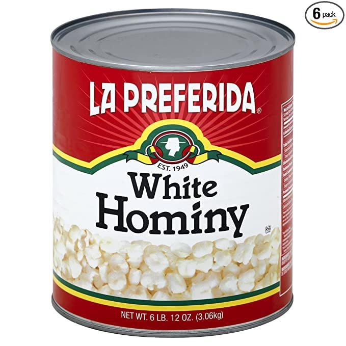 LA PREFERIDA, BEAN HOMINY, 108 oz, (Pack of 6)