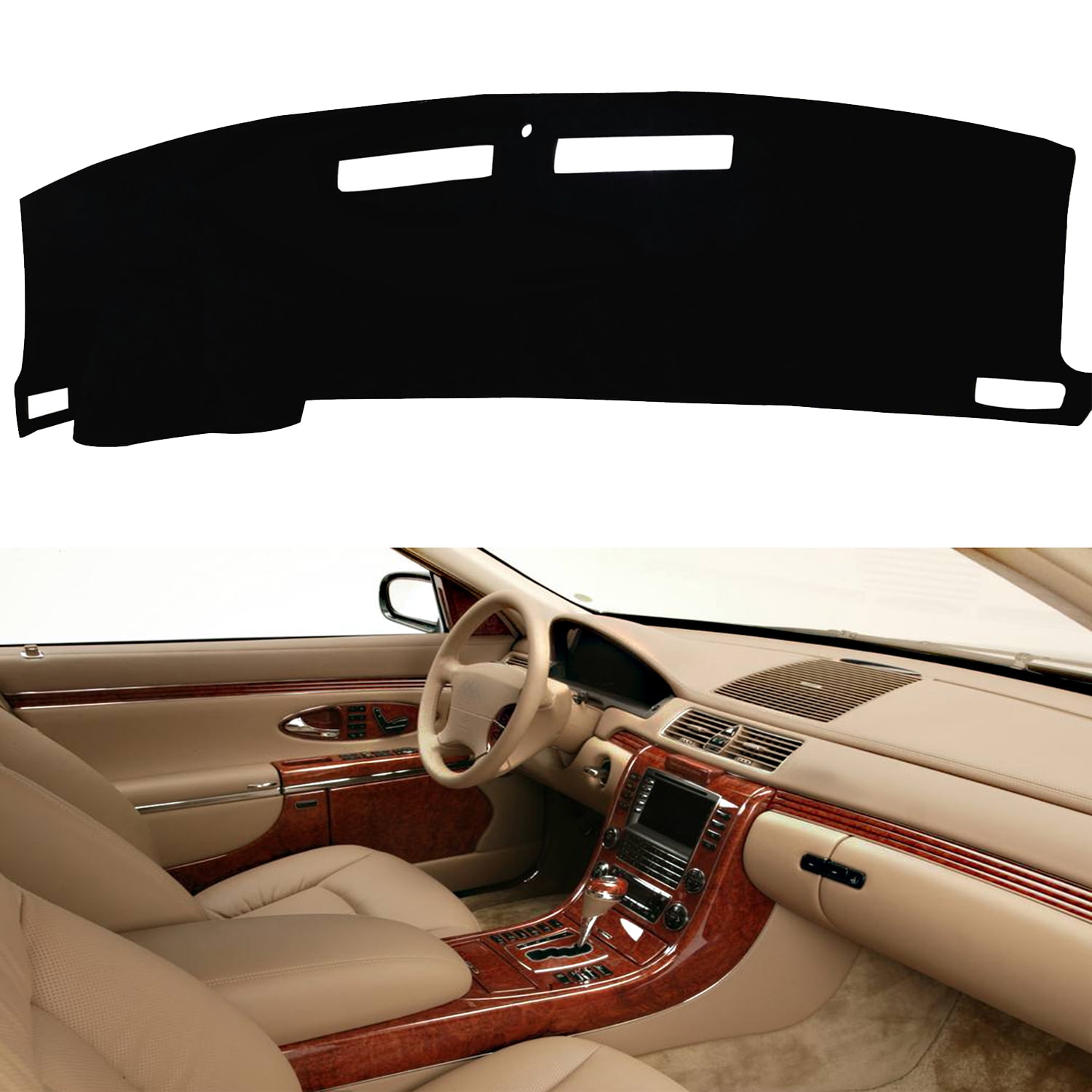 Hex Autoparts Dash Cover Mat Dashboard Carpet Pad Black for Chevy Camaro 2010 2011 2012 2013 2014 2015