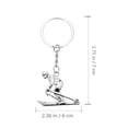 thumbnail image 2 of CIMAXIC Key Pendant 2Pcs Ski Race Gift Pendant Ski Key Chain Pendant Key Chain Backpack Hanging Charms,2.36"X1.57"X0.2", 2 of 4