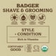 thumbnail image 4 of Bálsamo para barba orgánico Badger, acondicionador sin enjuague, tratamiento hidratante y de peinado para vello facial y bigote, 2 onzas, 4 of 7