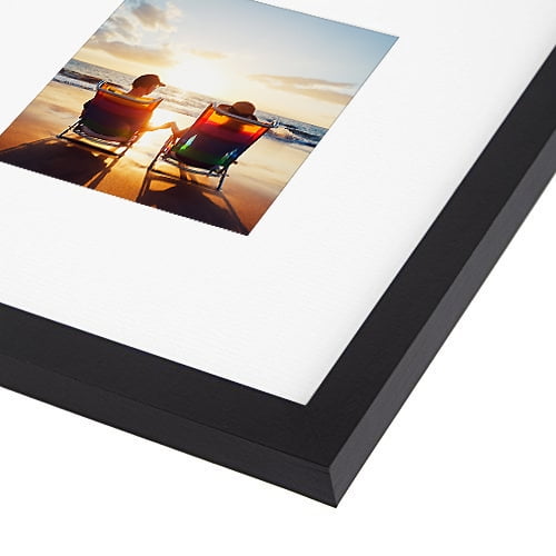upsimples 8x8 Picture Frame, Display Pictures 4x4 with Mat or 8x8