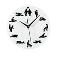 thumbnail image 1 of Reloj de pared para adultos, reloj de pared lele de diversión , reloj colgante de pared moderno creativo, reloj, 1 of 8