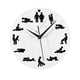 thumbnail image 1 of Reloj de pared de la posturalele de la diversión , reloj de la etiqueta engomada de del creativo, 1 of 8