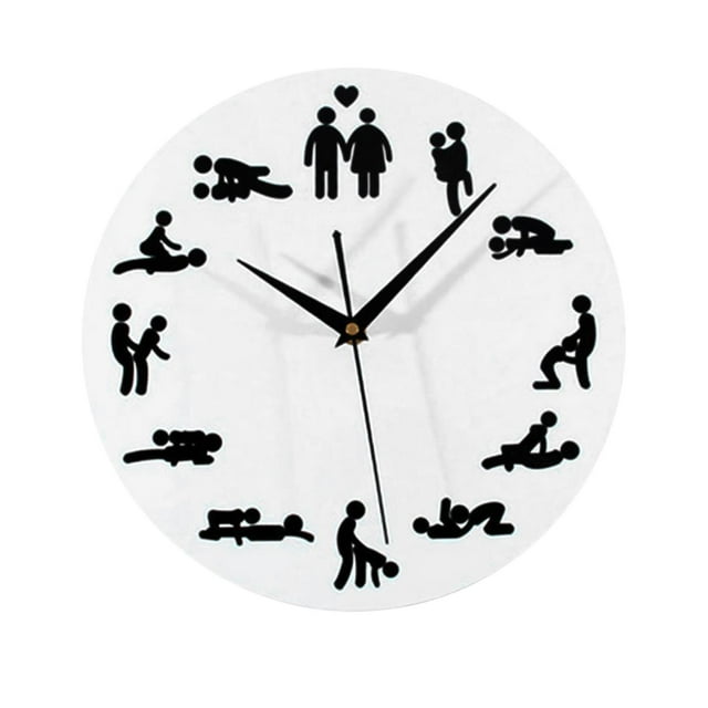 Reloj de pared para adultos, reloj de pared lele de diversión , reloj colgante de pared moderno creativo, reloj