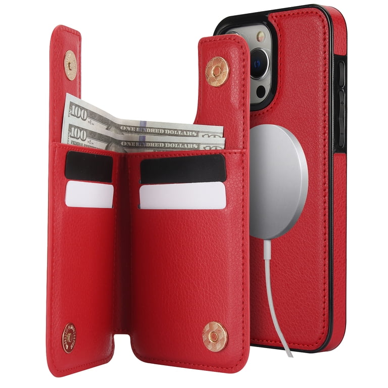 Double Magnetic Clasp Case for iPhone 14 Pro Max, Lychee Grain Design Leather Detachable 2-In-1 Wallet Case, Support Wireless Charging Kickstand Card Credit Holder RFID Blocking Cover,Red - Walmart.com Double Magnetic Clasp Case for iPhone 14 Pro Max, Lychee Grain Design Leather Detachable 2-In-1 Wallet Case, Support Wireless Charging Kickstand Card Credit Holder RFID Blocking Cover,Red - Walmart.com