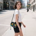 thumbnail image 5 of Women's Crossbody Phone Bag Small Wallet Purse with Detachable Rope Strap Travel Handbags Tropical Leaves Pattern, 5 of 7