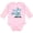 AD-Pink, variant on My Great Uncle Loves Me with Cute Sharks Boys or Girls Long Sleeve Baby Bodysuit