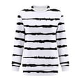 thumbnail image 2 of Ailaofu Women's Fall Winter T-Shirts Casual Long Sleeve Crewneck Tunic Tops Loose Comfy Blouse, 2 of 3