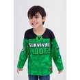 thumbnail image 2 of Minecraft Mesh Hockey Jersey Long Sleeve T-Shirt Little Kid to Big, 2 of 5