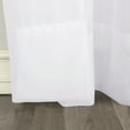 thumbnail image 4 of No. 918 Jillian Crushed Voile Sheer Rod Pocket Curtain Panel, 51" x 63", White, 4 of 7
