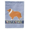 thumbnail image 1 of Carolines Treasures BB5520CHF Collie Welcome Flag Canvas House Size, 1 of 4