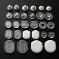 thumbnail image 3 of 100 piezas de almohadillas de silicona transparentes Yashi para pendientes 10 mm X 8 mm, 3 of 3