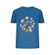 thumbnail image 2 of Fiudx Liquidación de Ahorros de Verano Blusas con Estampado de Flores Pequeñas para Mujer Top de Manga Corta con Cuello Redondo, 2 of 4