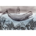 thumbnail image 2 of Marmont Hill Whale Under Painting Wall Art Print, 2 of 5