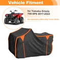 thumbnail image 2 of Cubierta para ATV para Yamaha Grizzly 700 EPS 2017-2024 Cubierta para Cuatrimoto Impermeable de Tela Oxford con Recubrimiento de PU a Prueba de Viento Protección para Todo Clima Negro, Naranja, 2 of 6