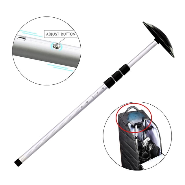 Cubierta de protección de golf Cola Sistema de 3 centros robusto negro